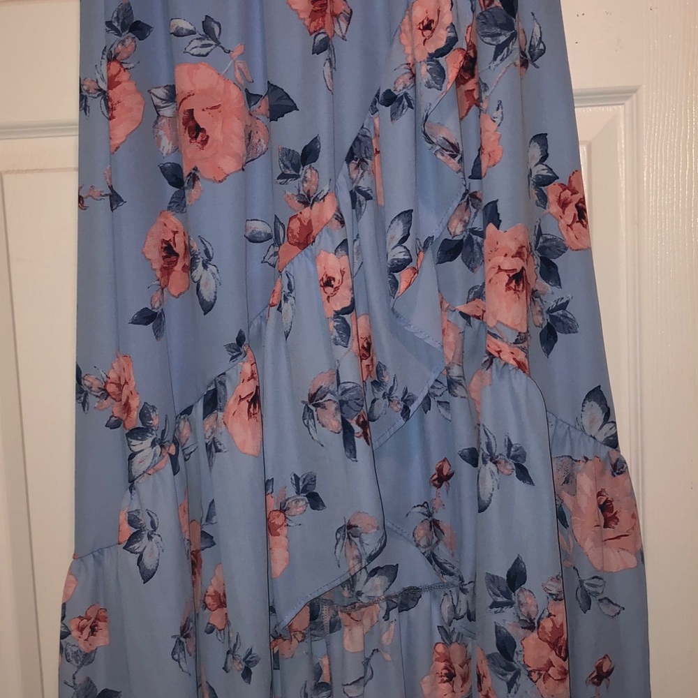 Never Worn blue and pink floral skirt
